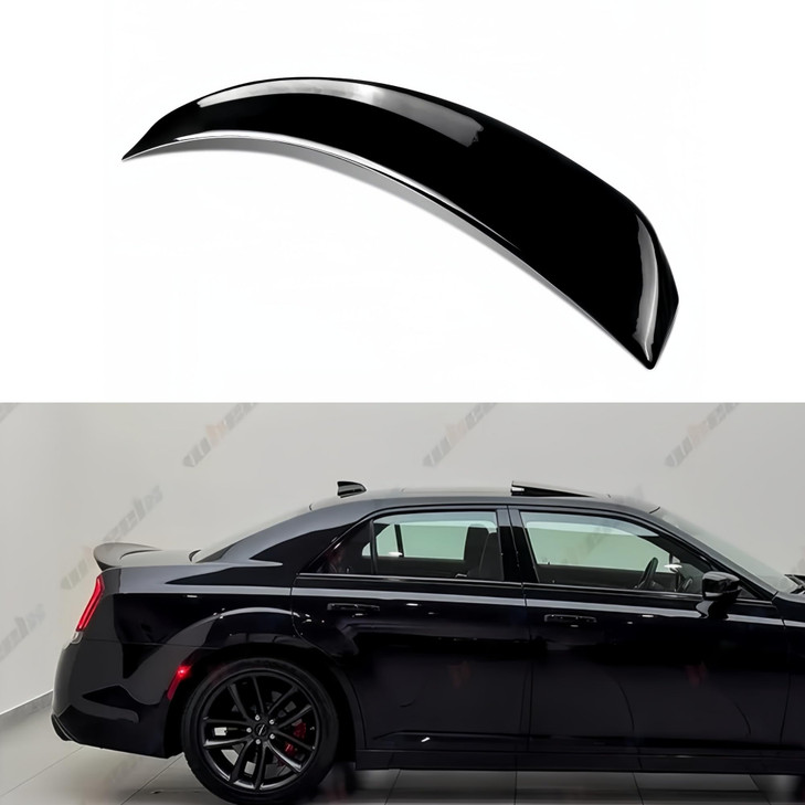 WheelX Rear Spoiler Compatible with 2011-2023 Chrysler 300 300C 300S, Duckbill Spoiler Fits for 11-23, Exterior High Kick Trunk Tail Deck Lid Wing Li