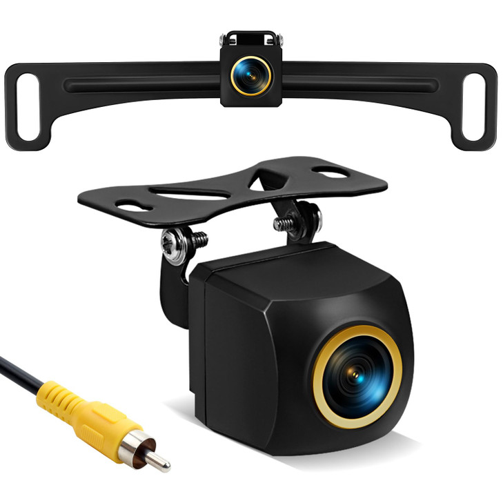 vampolo Backup Camera, License Plate Backup Camera for car,AHD 1080P Metal 170 Degree Wide Angle Rearview Reversing Camera,Reverse Rear View Camera f