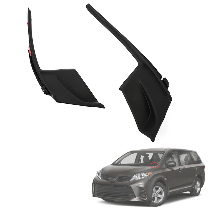Magimaker 2Pcs Windshield Wiper Cowl Cover Trim 53866-08020 53867-08020 Compatible with Toyota Sienna 2011 2012 2013 2014 2015 2016 2017 2018 2019 20