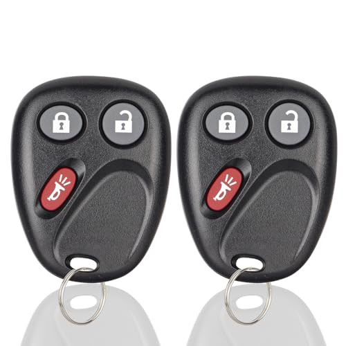 Keyless Entry Car Key Fob Replacement for 2003-2007 Chevy Chevrolet Silverado Tahoe Avalanche Equinox SSR Suburban/GMC Sierra Yukon/Cadillac Escalade