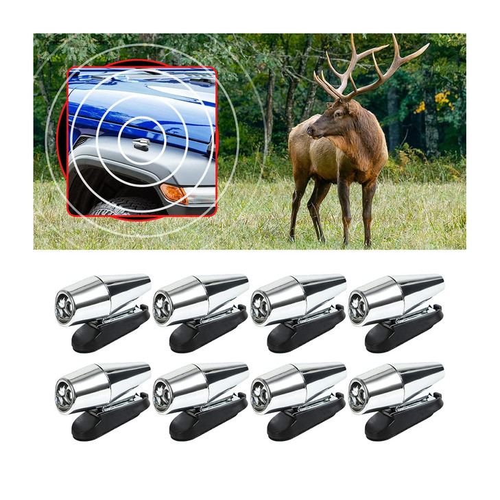 Deer Warning Whistle for Car, Self-Adhesive Animals Alert Warning Device, Save Deer Wildlife Avoids Collisions Repellent Devices, Auto Safety Accesso