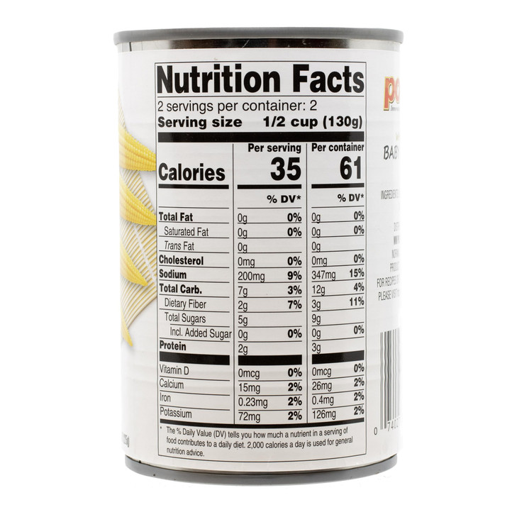 MW Polar Canned Vegetables, Whole Baby Corn, 15-Ounce (Pack of 12)