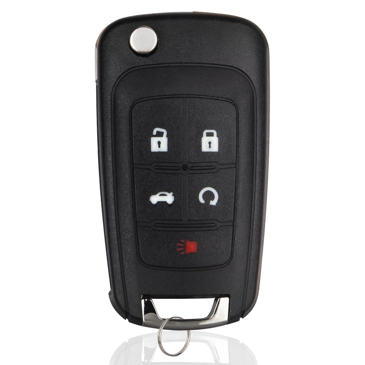 Lehicriar Car Key Fob Keyless Entry Remote Compatible with 2010-2019 Chevy Cruze/Camaro/Impala/Equinox/GMC Terrain/Buick Lacrosse 5 Buttons Key for O