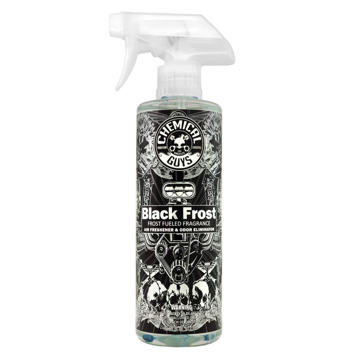 Chemical Guys Black Frost Air Premium Car Air Freshener Spray & Odor Eliminator - Crisp Masculine Scent Spray for Trucks, SUVs, RVs, and Motorcycles