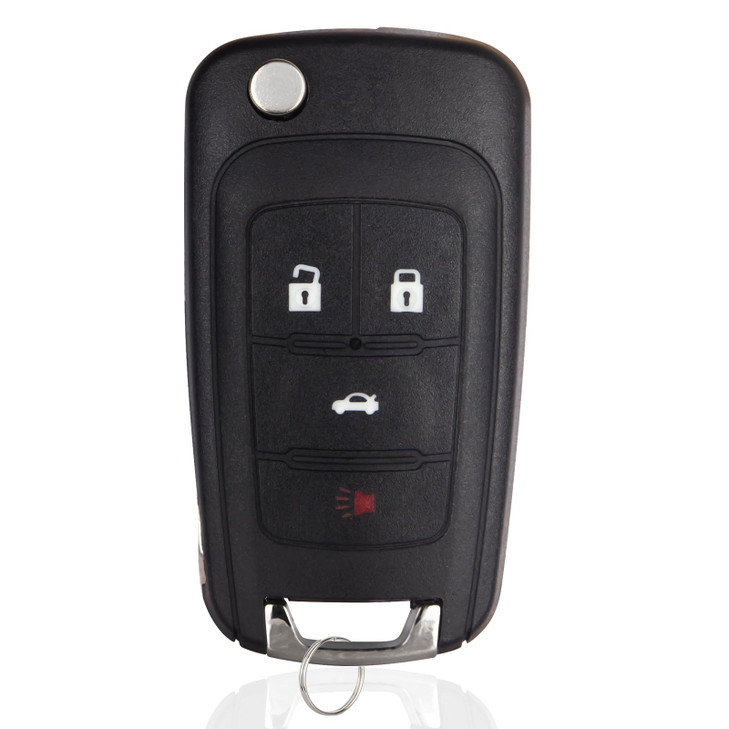 Car Key Fob Keyless Entry Remote Flip Replacement for 2010-2019 Chevy Cruze Camaro Impala Equinox Malibu Sonic/GMC Terrain/Buick Lacrosse Regal Veran