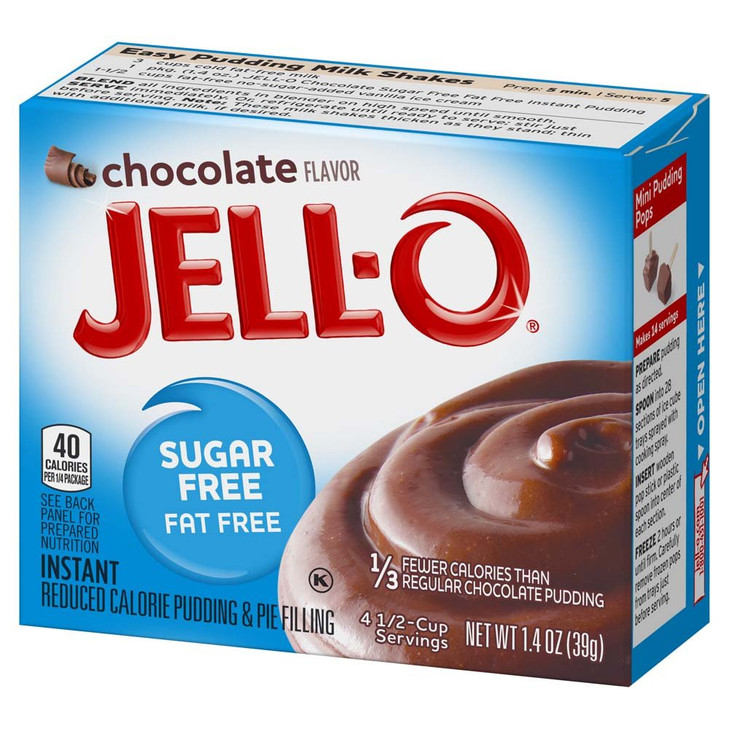 Jell-O Sugar-Free Chocolate Instant Pudding Mix 1.4 Ounce Box (Pack of 6)
