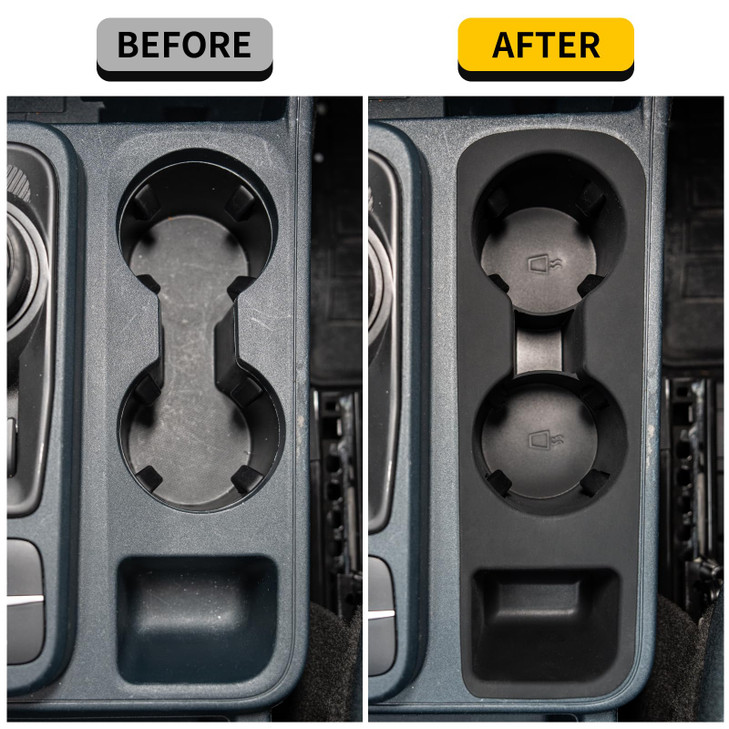 Maxzina Cup Holder Compatible with 2022-2025 2026 Ford Maverick Cup Holder Silicone Insert Center Console Cup Holder Silicone Black Bottle Holder Int