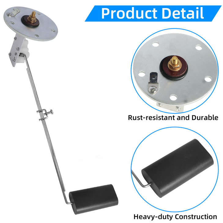 Marine Fuel Tank Sending Unit,Boat Fuel Sending Unit for Marine 4-28 Inch Depth RV Car Truck Tanks 33-240ohms Gas Gauge Water Tank Level Sender