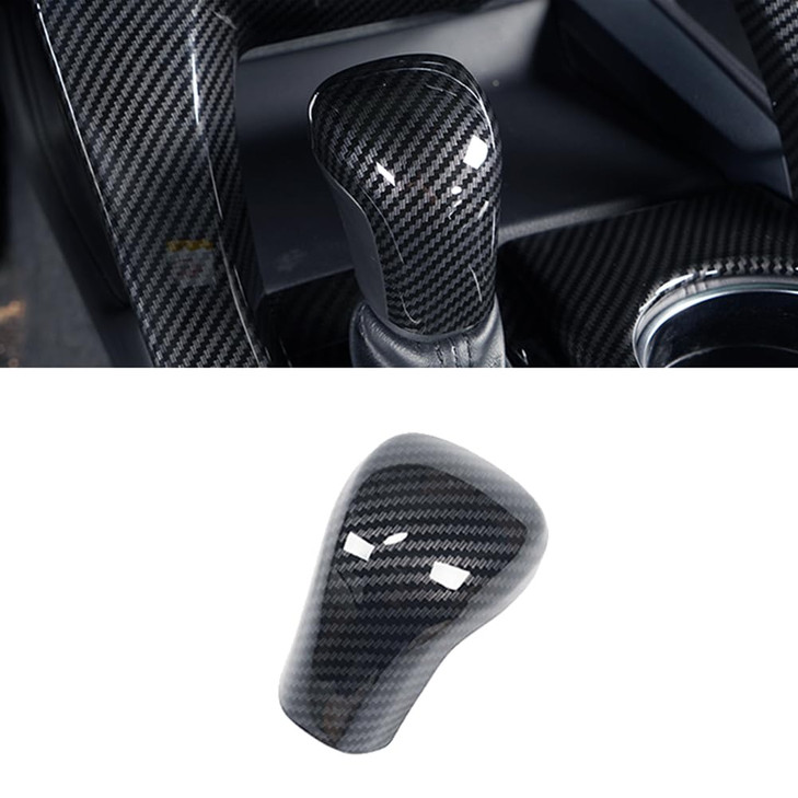 No Adhesive Snap-on Gear Shift Knob Cover Trim Protector Cap Glue-free for Toyota 2018 2019 2020 2021 2022 2023 2024 2025 2026 Camry 2019-2022 2023 2