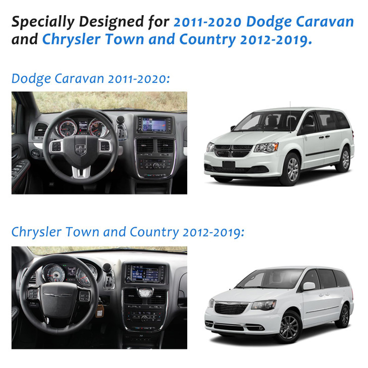 Tiga Shift Shifter Knob Cap for 2011-2020 Dodge Caravan, Chrysler Town and Country 2012 2013 2014 2015 2016 2017 2018 2019, Black (Cap ONLY)