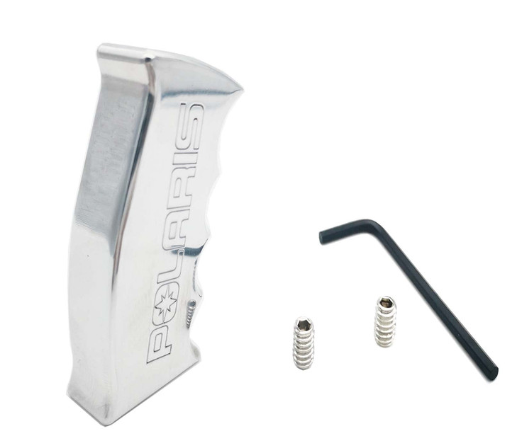 Custom Billet Pistol Grip Shift knob Shifter Polaris RZR Ranger Sportsman Made 6061 Aluminum (Mirror Finish)