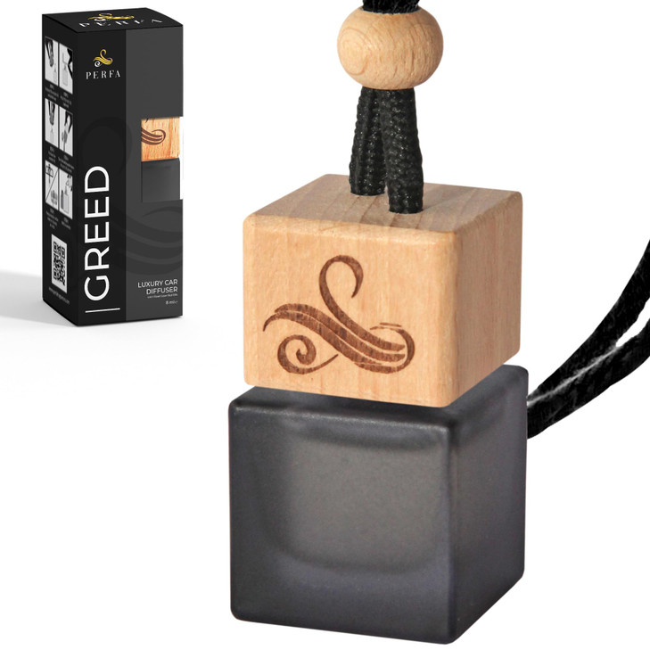 Greed Car Air Freshener for Men | Perfume Inspired Fragrances | Strong Car Freshener with Odour Eliminator Technology | Air Freshener | Long Lasting