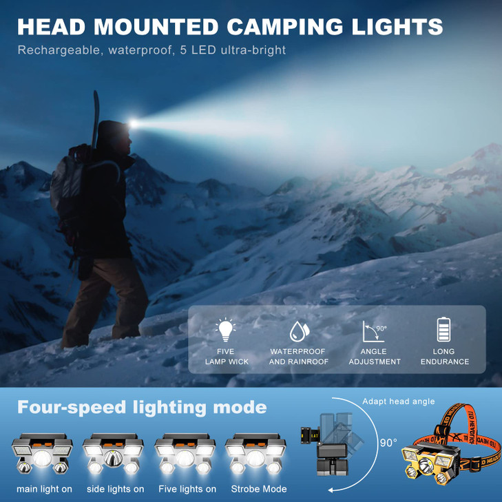 AUTODECO 126pcs Roadside Emergency Car Kit - Auto Safety Kit Vehicle Outdoor Automotive Interior Kits with Jumper Cables