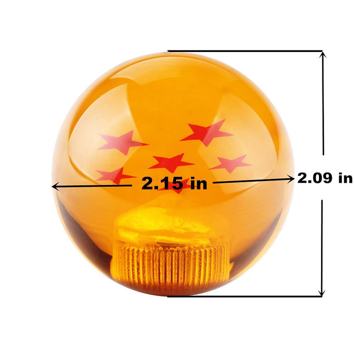 DEWHEL Durable Acrylic 4 Star Dragon Manual Shift Knob M12x1.25 M10x1.5 M10x1.25 M8X1.25