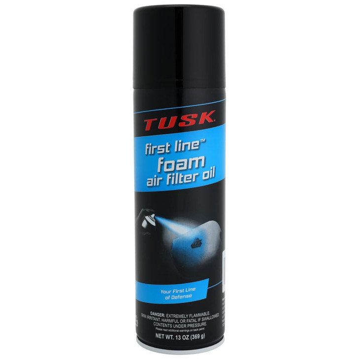 TUSK First Line Foam Air Filter Oil 13 oz  High-Tack Aerosol for Dirt Bikes, ATVs, UTVs & Off-Road Vehicles  Maximizes Dust Protection & Engine Per