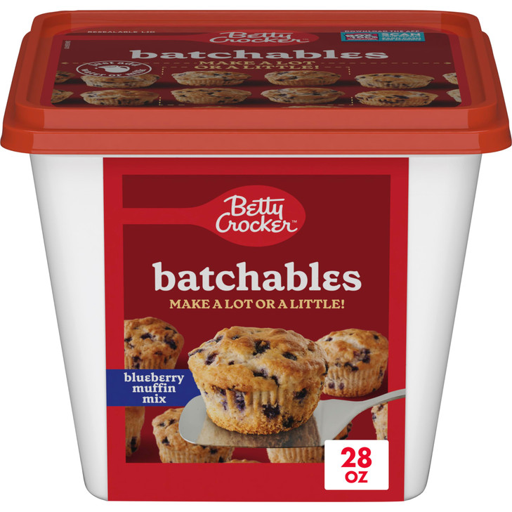 Betty Crocker Batchables Blueberry Muffin Mix, Mix and Bake 4 to 12 per batch, 28 oz.