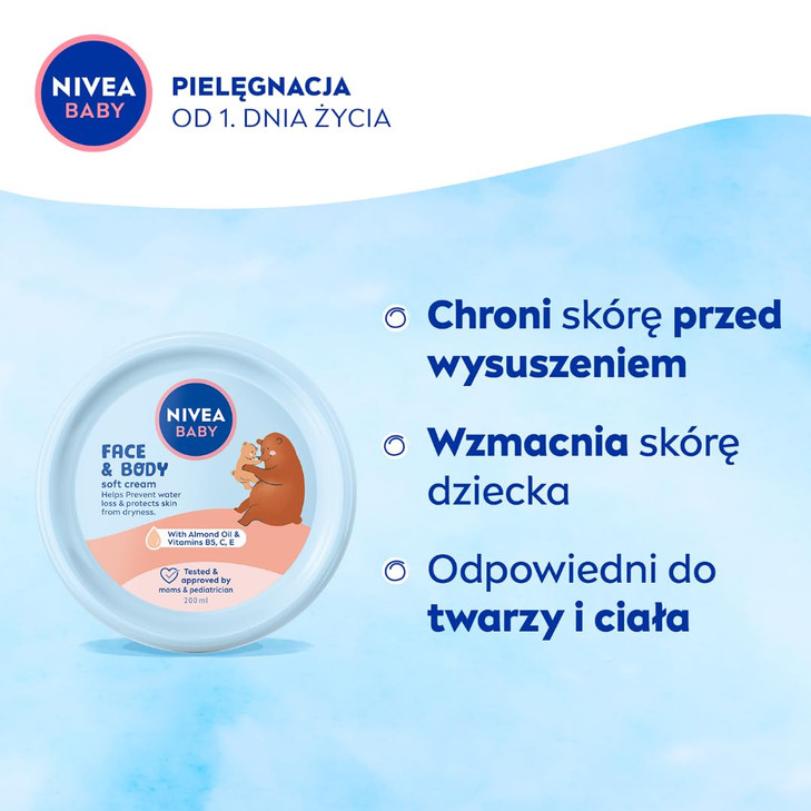 Nivea Baby Soft Cream 200 ml / 6.7 oz