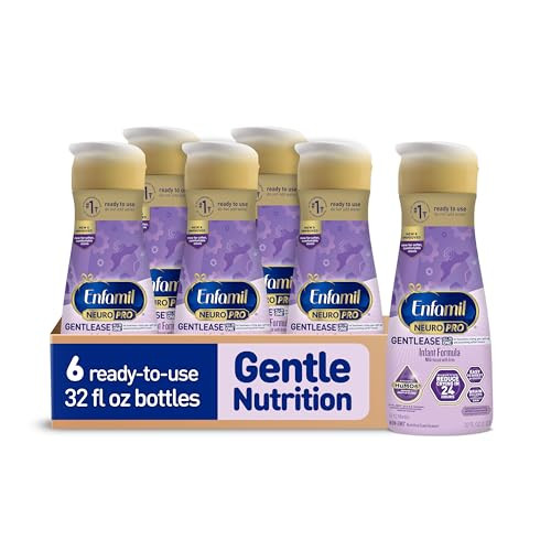 Enfamil NeuroPro Gentlease Ready-to-Feed with Smaller Proteins for Easy Digestion, Brain Supporting DHA, Prebiotic, HuMO6* Blend, Baby Formula for ea