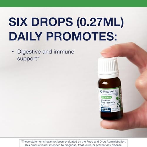 Metagenics UltraFlora Baby Probiotic - Baby Probiotic Drop - for Babies & Young Children - Kids Probiotics - with Bifidobacterium Animalis SSP. Lacti