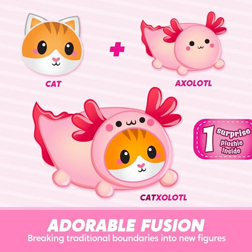 JOYIN Axolotl Plush Toy, Kawaii Axolotl Cat Plush Toy, 11" Soft Plushie, Cute Stuffed Animal Pillow for Kids and Adults, Birthday Gift for Boys and G