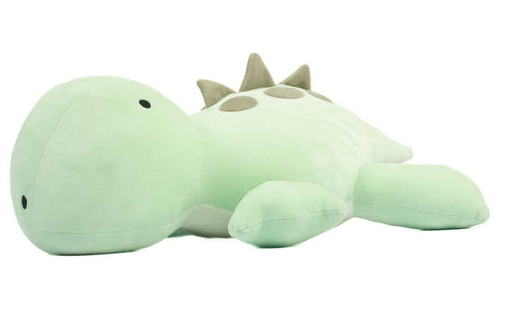 Crillop 4LB Cute Weighted Stuffed Animals Plush - 24 inch Soft Weighted Dinosaur Plush Toy Pillow for Adults and Children (Green Dinosaur)