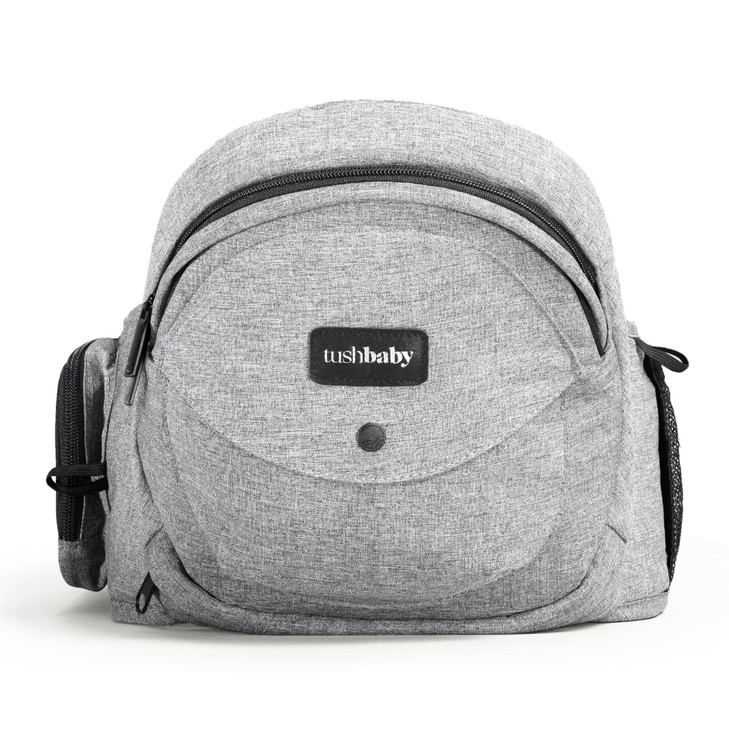 Tushbaby Original Hip Seat Baby Carrier for Babies & Toddlers up to 45 lbs, Safety Certified, Lightweight No-Foam Design with Storage & Nursing Suppo