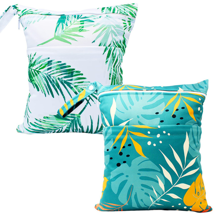 YULUONAPS Wet Dry Bag Waterproof Reusable Wet Bag for Swimsuit, Travel, Beach, Pool, Bathing, Diapers, Dirty Yoga Gym Clothes Toiletries Daycare Orga