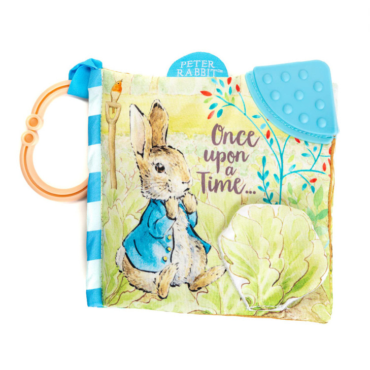 KIDS PREFERRED Peter Rabbit Soft Book with toy, Teether and Crinkle, 5 Inches
