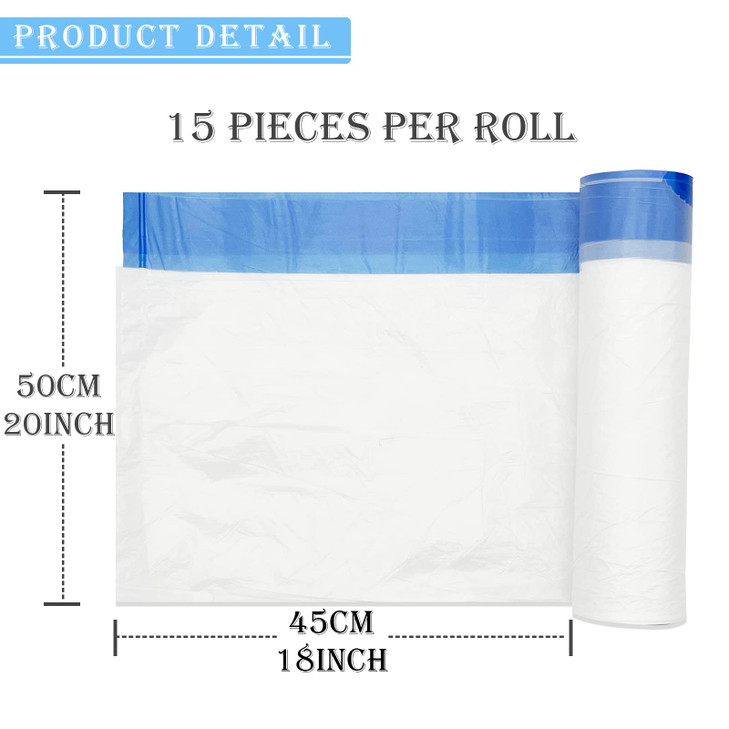 150 Pack Portable Travel Potty Chair Liners Bags Universal with Drawstring Training Toilet Seat Potty Bags Disposable Cleaning Bag for Kids Toddlers