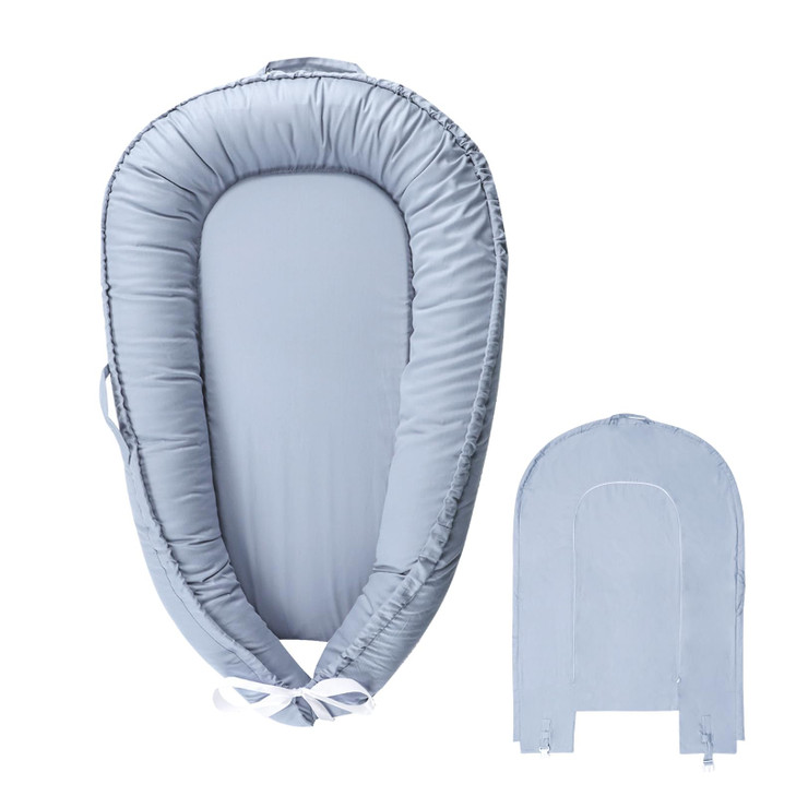 Hooyax Baby Lounger Cover Only, 100% Cotton Newborn Nest Cover, Soft Portable Baby Nest Replacement Cover for Boys Girls, Breathable Infant Lounger C