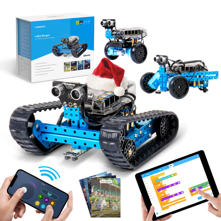 Makeblock mBot Ranger 3 in 1 Robotics for Kids Age 8-12, Coding Robot for Arduino Scratch Learning with Coding Box, 16 Coding Projects STEM Science K