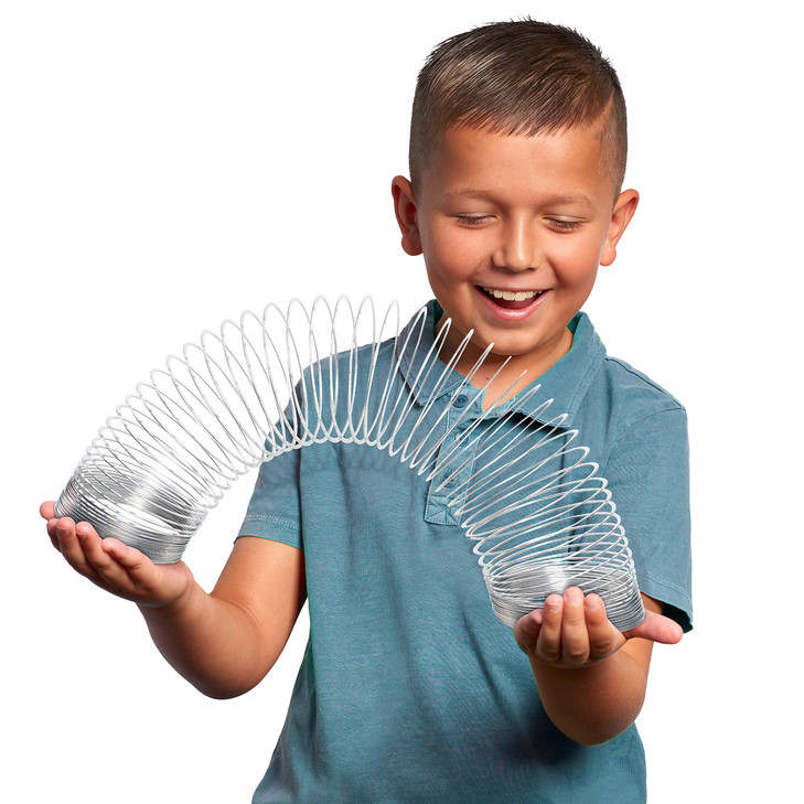 Just Play The Original Slinky® Brand Fidget Toy Pack: 1 Giant, 1 Classic, and 1 Slinky Junior Walking Metal Spring Toy, Kids Toys for Ages 5 Up