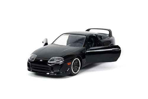 Jada Fast & Furious 1:32 1995 Toyota Supra Die-Cast Car, Toys for Kids and Adults(Black)
