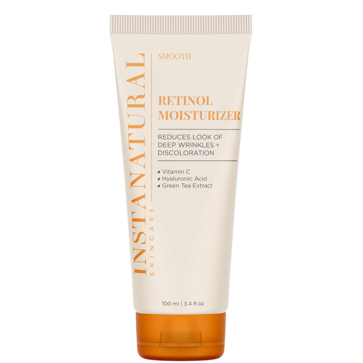 InstaNatural Retinol Moisturizer Nighttime Face Moisturizing Cream, Brightens and Reduces Signs of Aging, Wrinkles, Lines and Discoloration, with Vit