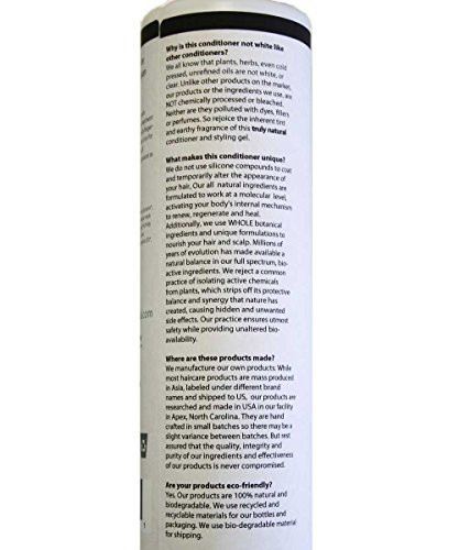 OM Botanical Ayurvedic Conditioner & Styling Gel  All-Natural Hair Treatment, Sulfate-Free, Silicone-Free, Vegan Leave-In/Rinse-Off Conditioner & Ge