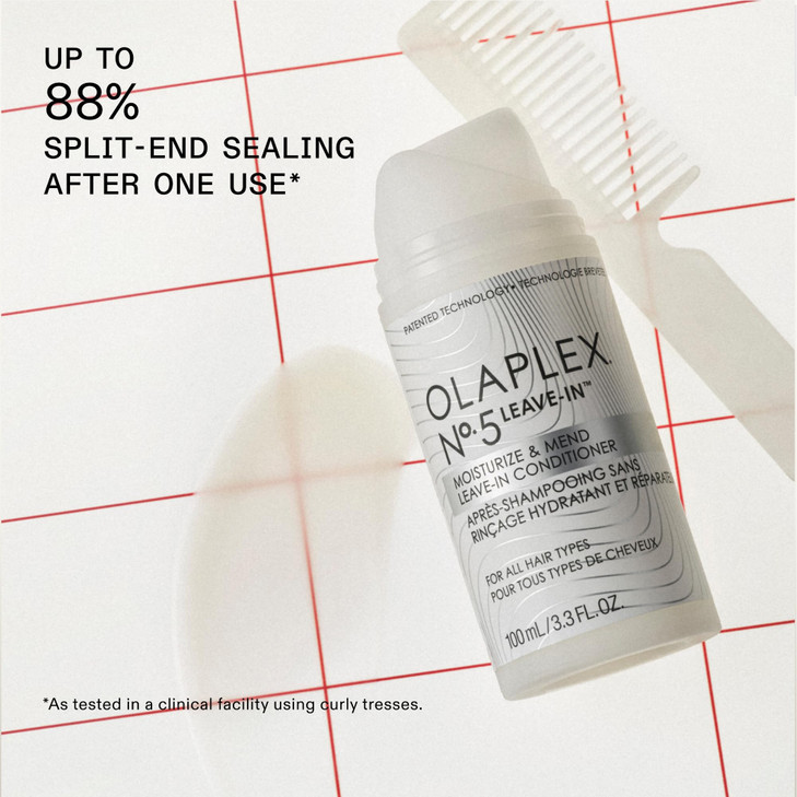 Olaplex Nº. 5 Leave-In Conditioner: Moisturizes & Mends Split Ends | Reduces Breakage & Repairs, Protects Damaged Hair | For Coily, Curly, Straight,