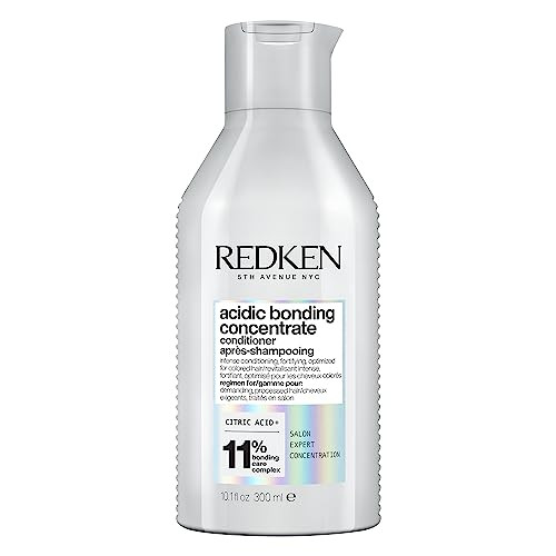 Redken Acidic Bonding Concentrate Conditioner For Damaged Hair Repair - Strengthens and Repairs Weak and Brittle Hair, Sulfate-Free, With Citric Acid