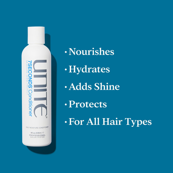 UNITE Hair - 7SECONDS Conditioner  Moisture-Enriched, Color-Safe Professional Conditioner  Hydrates, Detangles, Protects from UV & Heat Damage, Enh