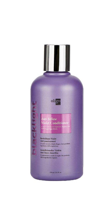 Oligo Professionnel - Blacklight Violet Conditioner - Purple Conditioner for blondes - Vegan - Eliminate Yellow Tones - Refresh Faded Highlights - Ar