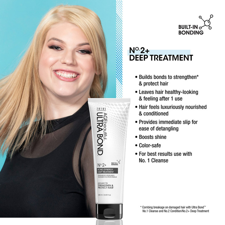 AGE beautiful Deep Treatment Synergy Repair with Ultra Bond Building | Strengthens, Protects & Nourishes Hair | Color-Safe | For Color-Treated Blonde