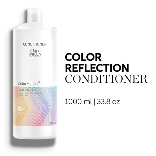 Wella Professionals ColorMotion+ Color Protection Conditioner | Preserves Hair Color Vibrancy, Smoothness, & Shine | 33.8 Fl Oz