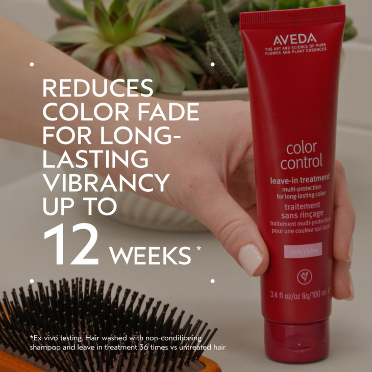 Aveda Color Control Leave-In Treatment Rich | Protects Color for Up to 12 Weeks | Heat Protectant | for Medium to Thick Hair Types | Silicone Free |