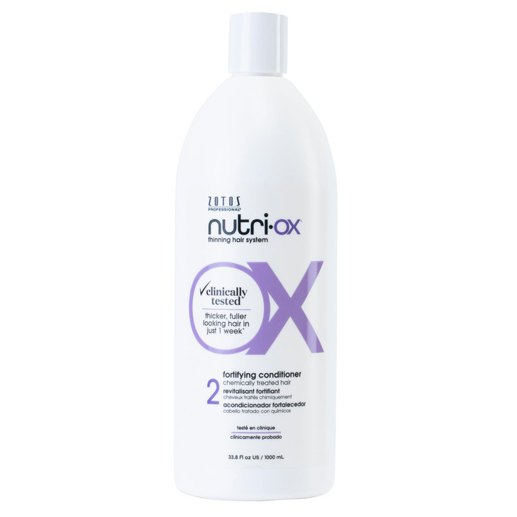 NUTRI-OX Fortifying Conditioner Chemically-Treated for Colored Thinning Hair | Thicker, Fuller-Looking Hair | Clinically & Dermatologically Tested |