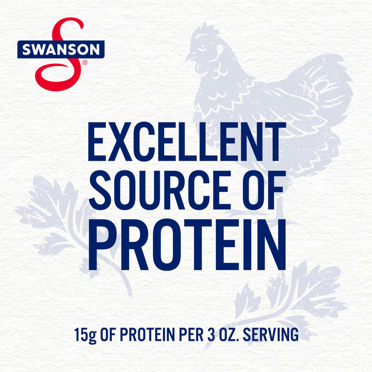 Swanson White Premium Chunk Chicken Breast with Rib Meat in Water, 12.5 oz. (Pack of 2)