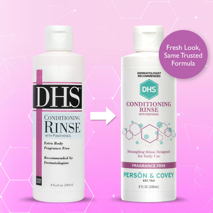 DHS Conditioning Rinse Moisturizing Conditioner  Hydrating and Detangling for Dry, Damaged, or Oily Hair  2 Pack (8 oz Bottles)