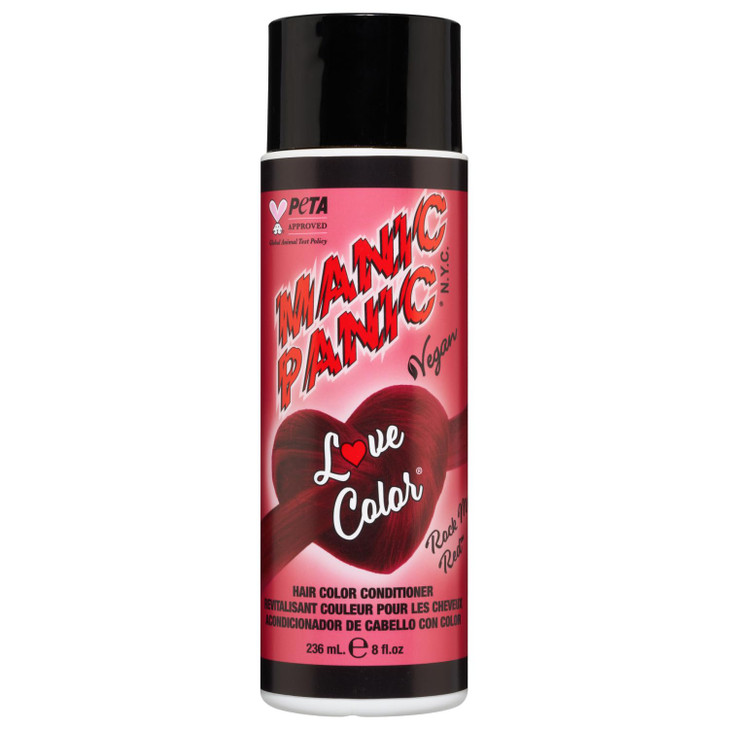 MANIC PANIC Cool Deep Blood Red Color Depositing Conditioner - Love Color Hair Conditioner Keeps Hair Vibrant, Nourished & Refreshed - Formulated wit
