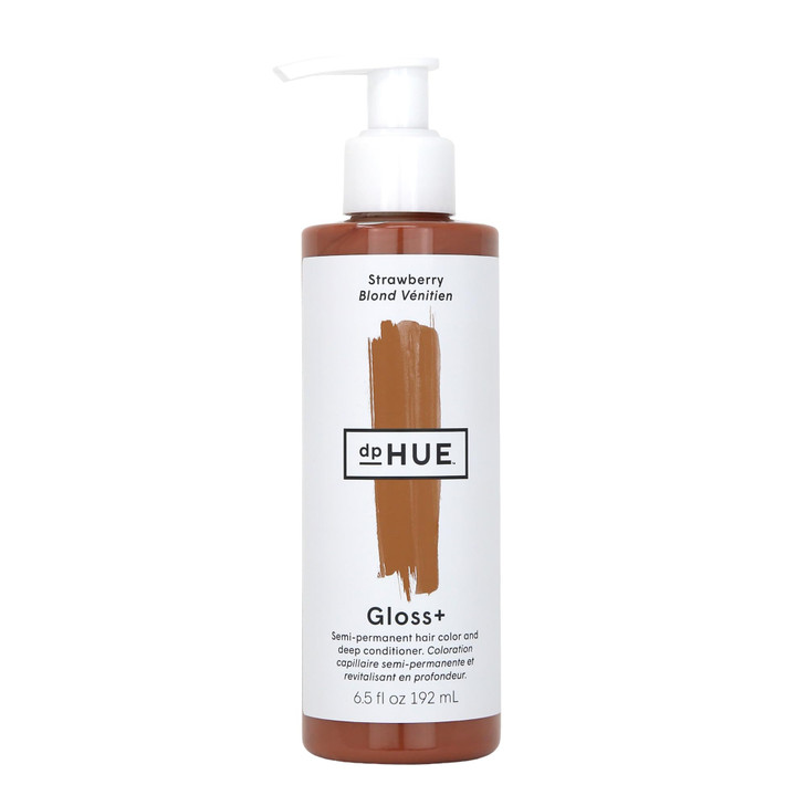 dpHUE Gloss+, Strawberry - 6.5 oz (8-12 Applications) - Semi-Permanent Hair Color & Conditioner - Lasts Up to Eight Washes - Paraben, SLS & SLES Sulf