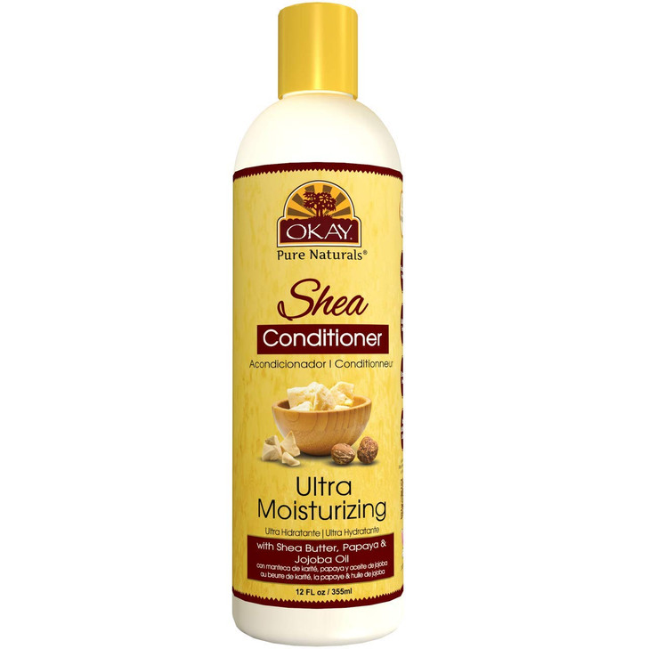 Okay Ultra Moisturizing Shea Conditioner Helps Hydrate,Moisturize,and Soften Hair Sulfate,Silicone,Paraben Free For All Hair Types and Textures Made