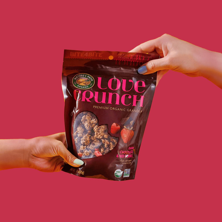 Love Crunch Organic Dark Chocolate & Red Berries Granola, 11.5 oz (Pack of 1), Non-GMO, Fair Trade, by Nature's Path