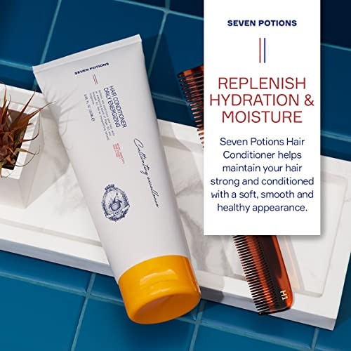 SEVEN POTIONS Hair Conditioner for Men  Restore Moisture and Hydration  Fights Tangles and Split Ends  Natural, Vegan, Cruelty Free Hair Softener